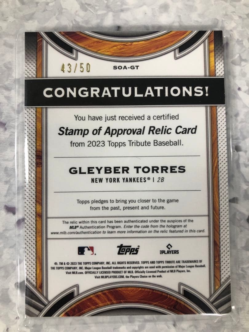 MLB 高級版レアカード　グレイバートーレス他ルーキー直筆サイン　他セット