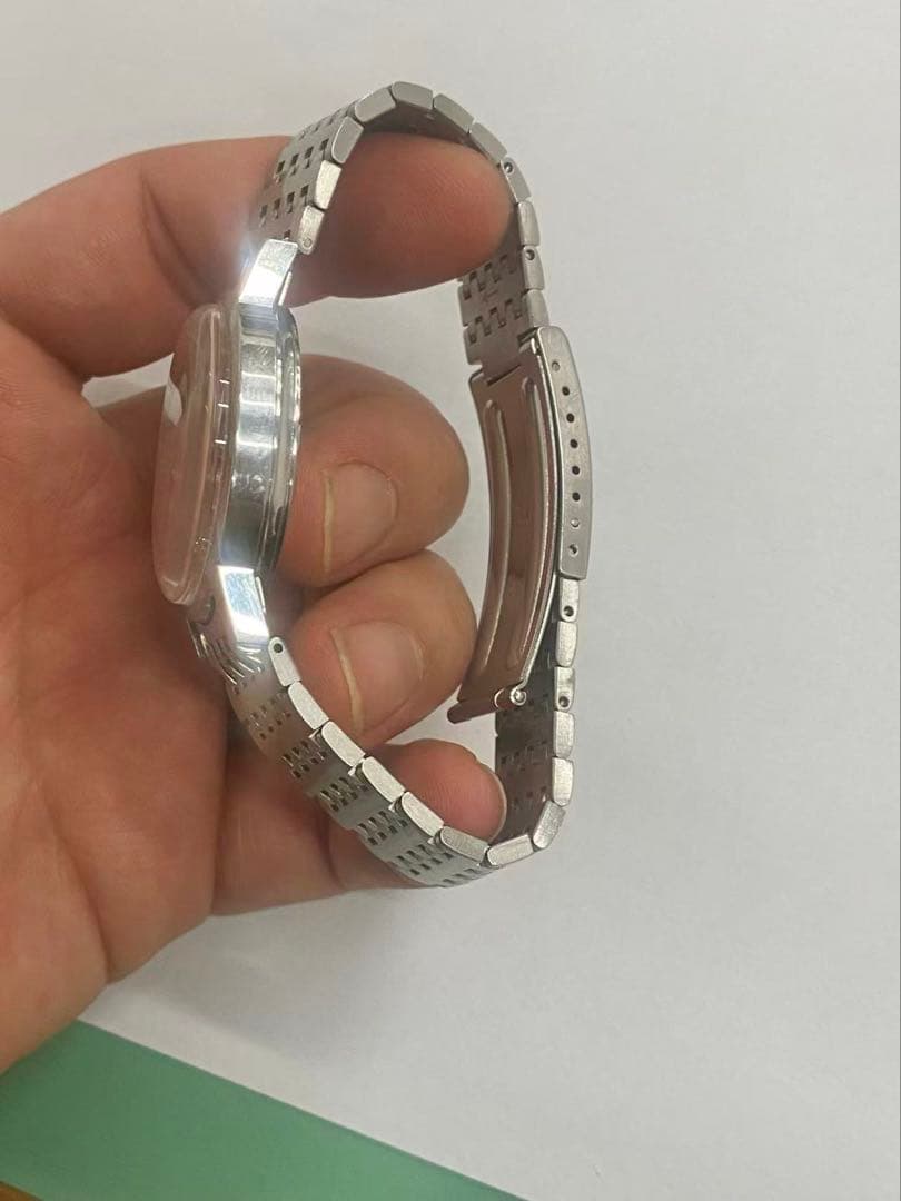 OH済 OMEGAオメガ ジュネーブ シルバー純正ブレス 自動巻き