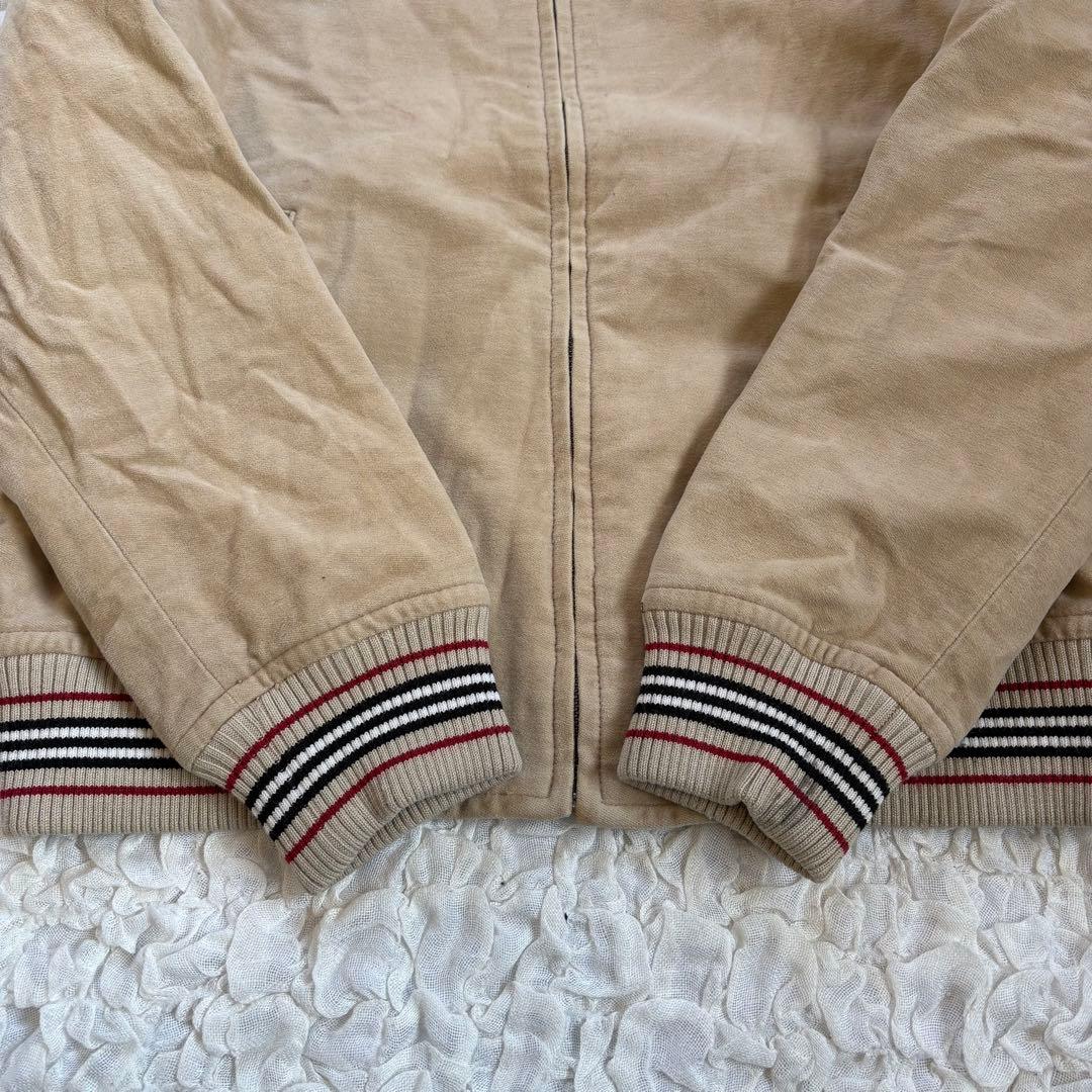 バーバリーブルーレーベル ベロア生地ノヴァチェックブルゾン