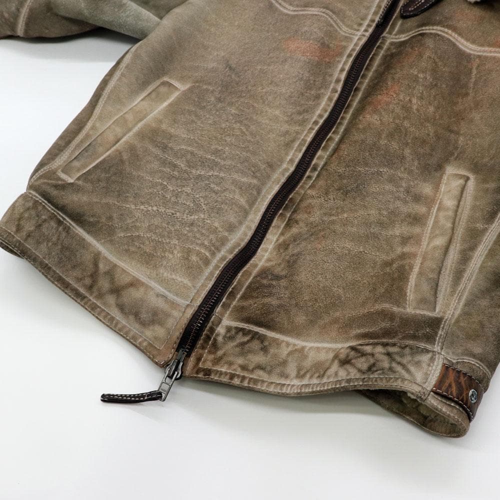 超レア GMS-75 ジモス イタリア製 リアルムートンライダースジャケット