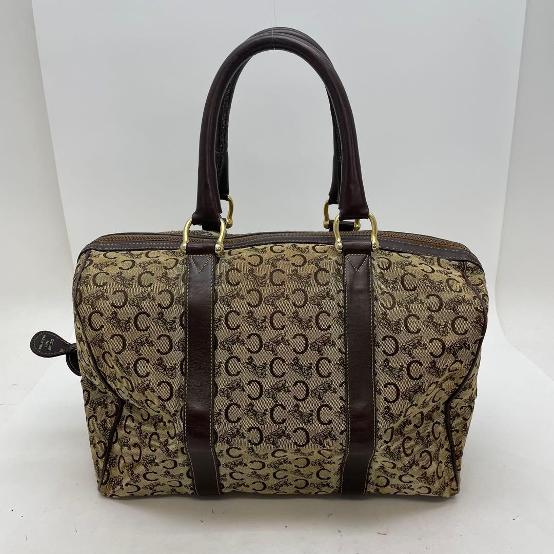 セリーヌ ハンド ボストンバッグ Cマカダム 旅行 ビジネス FU219