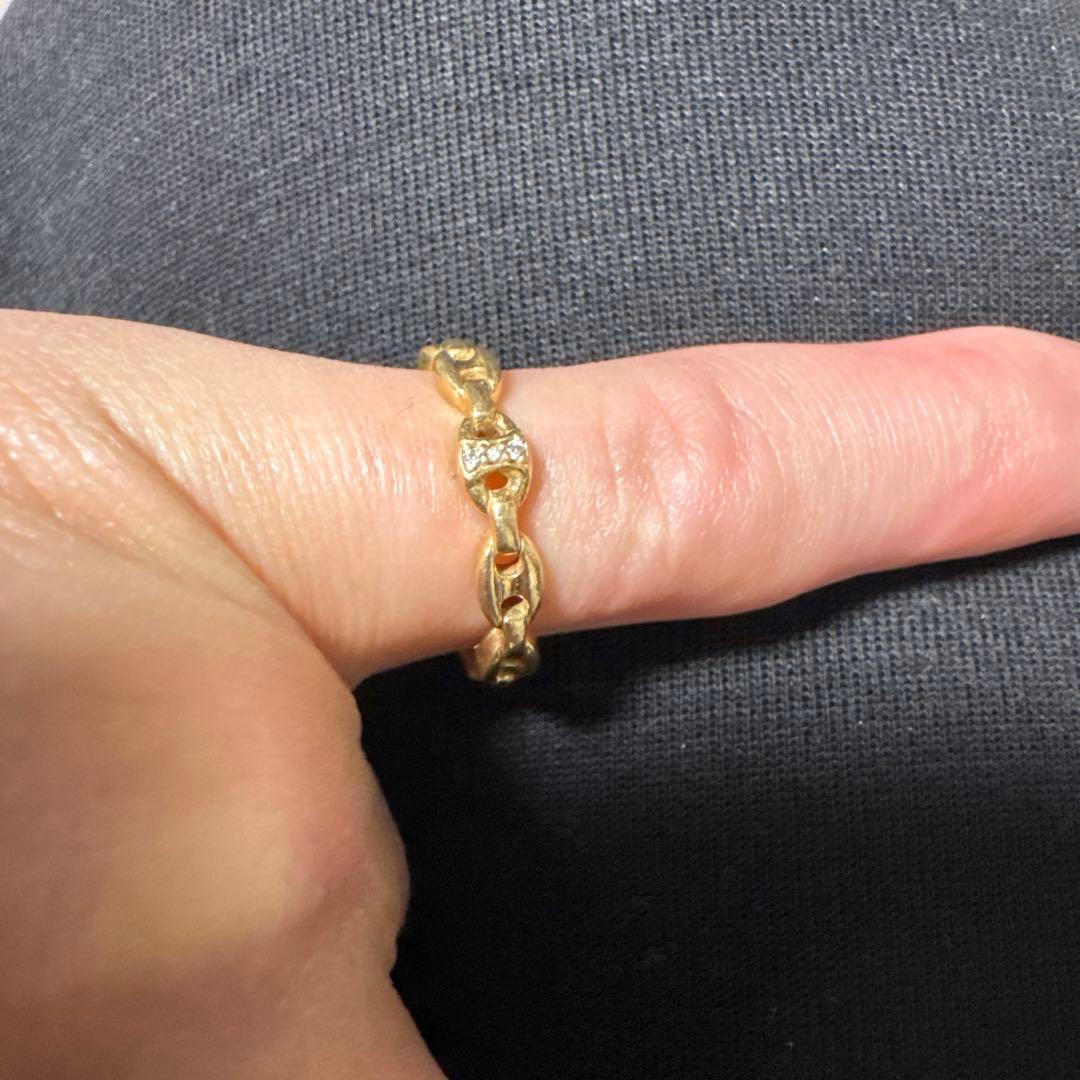 AVALANCHE ゴールド チェーンリンク リング　10号