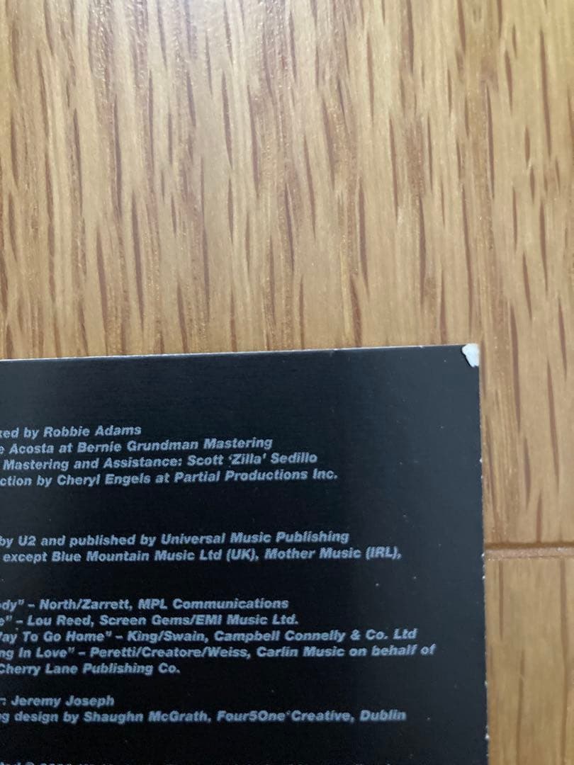 U2 ZOO TV ライブCD