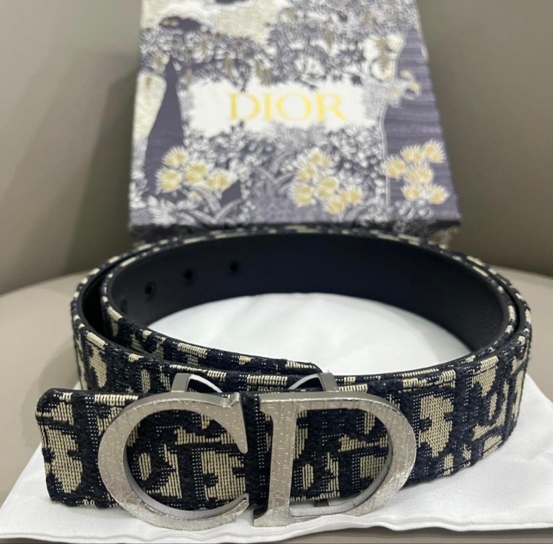 オブリーク CD リバーシブルベルト シルバー