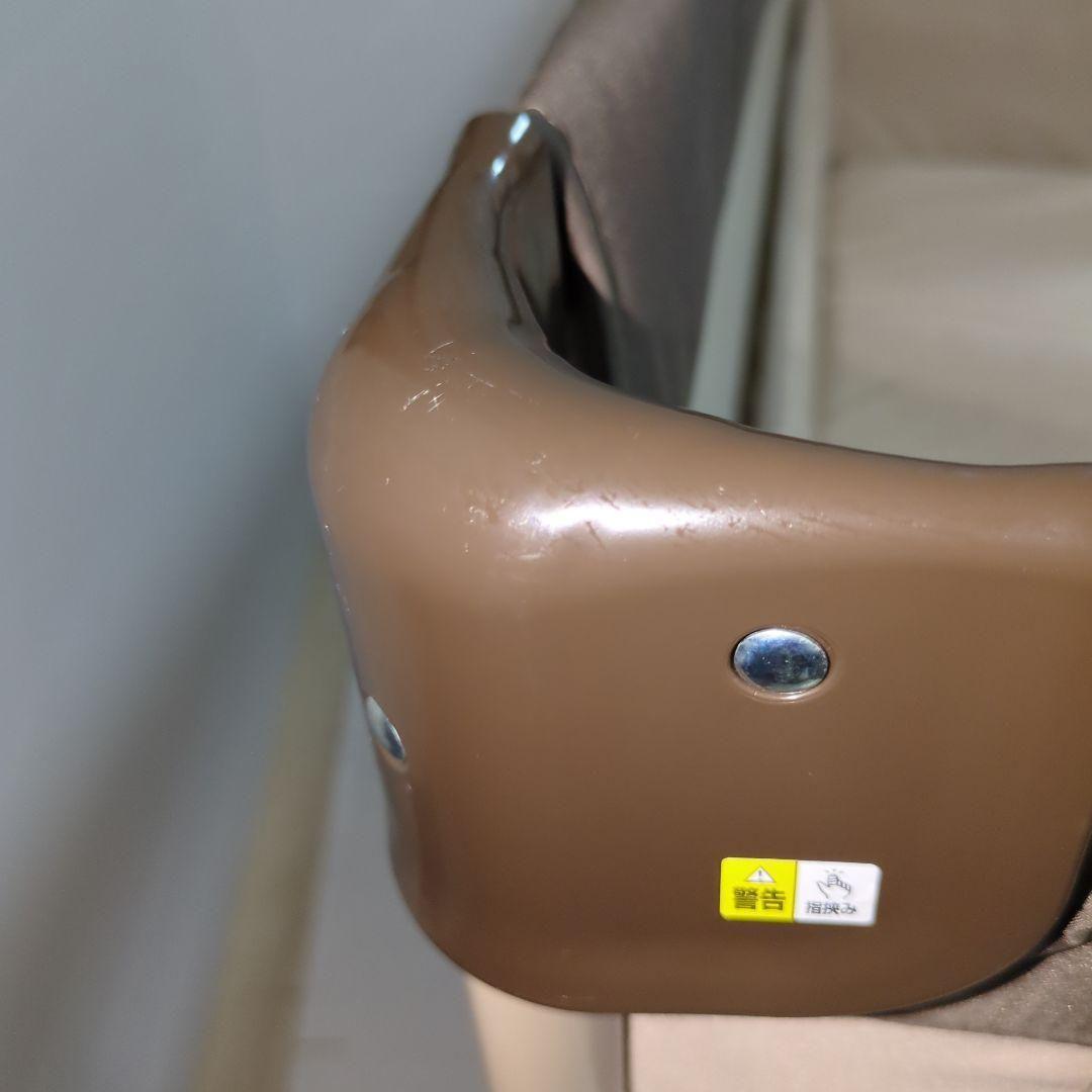 【美品】 アップリカ ココネル ベビーベッド ココア ブラウン プレイヤード