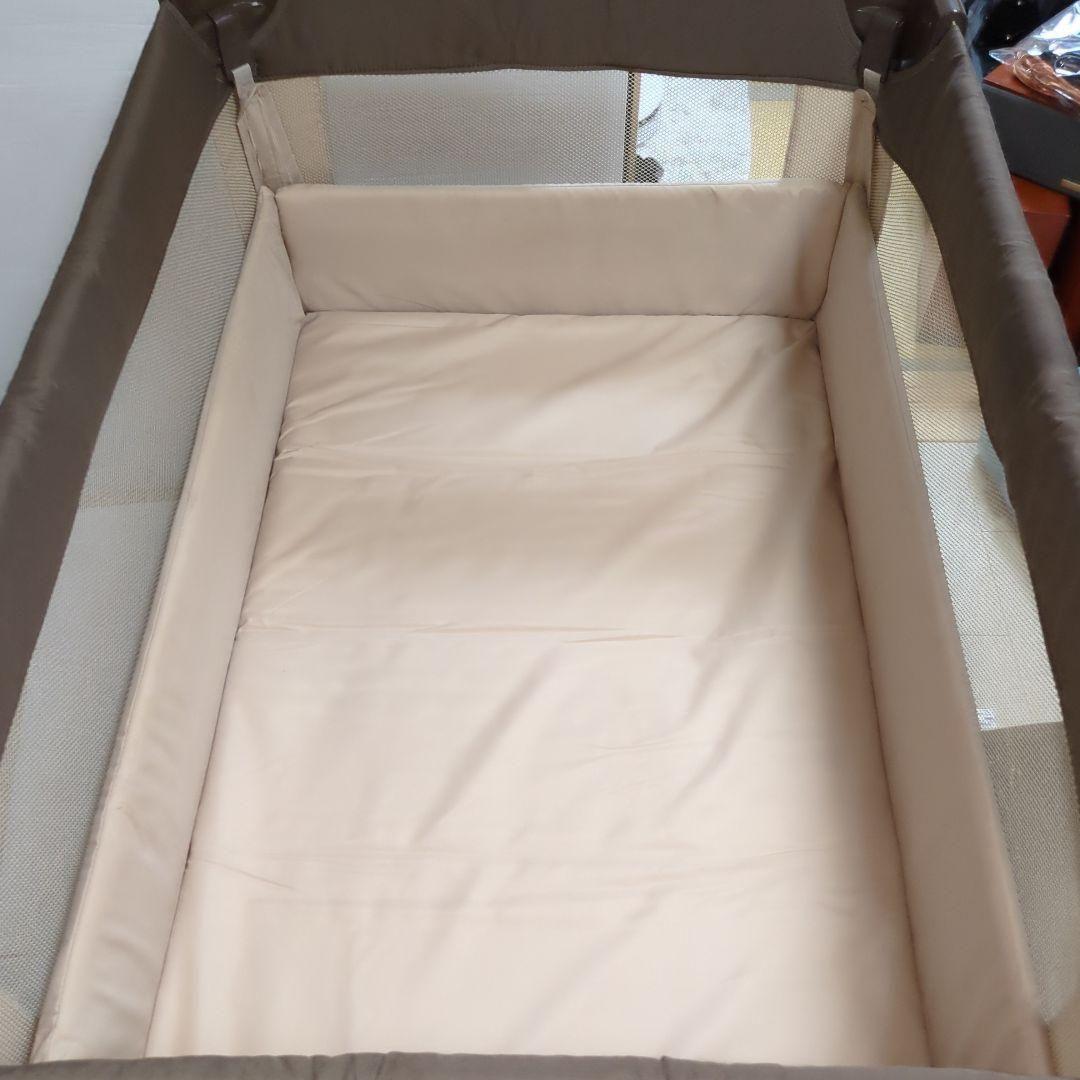 【美品】 アップリカ ココネル ベビーベッド ココア ブラウン プレイヤード