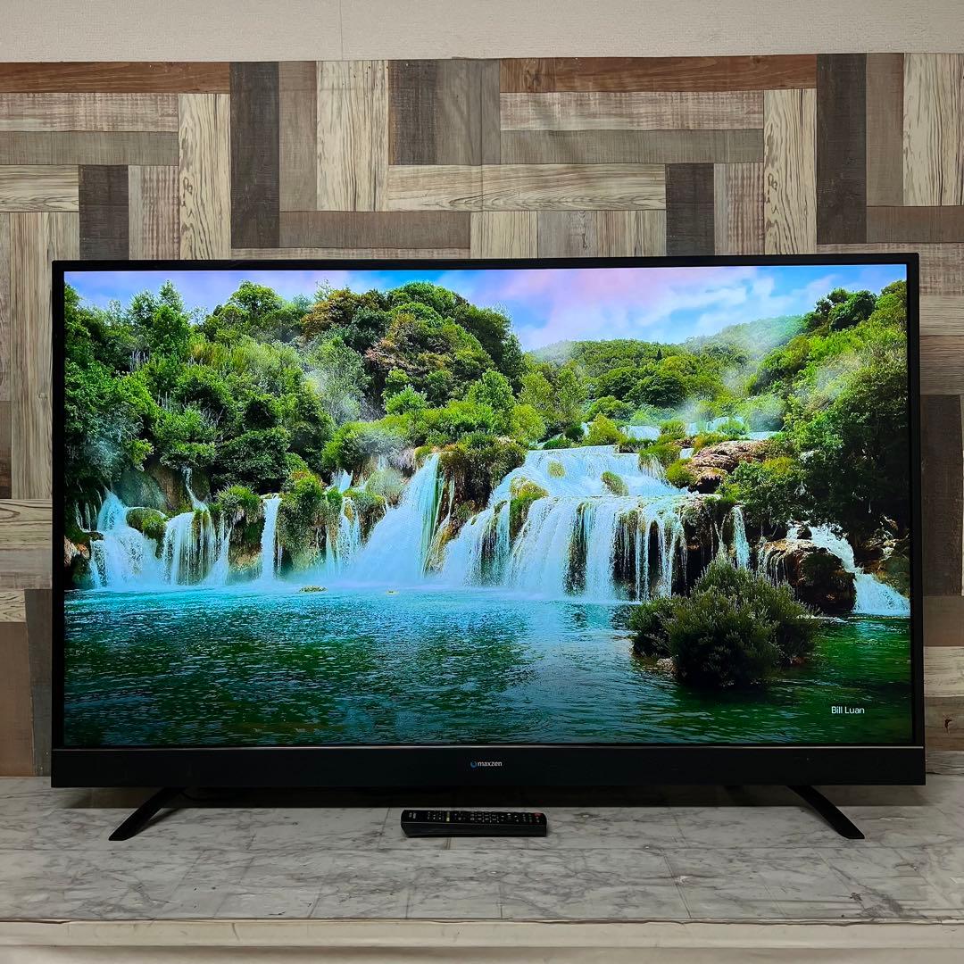 即日受渡❣️全国送料込MAXZEN55型4K液晶テレビゲームモード外付HDD対応