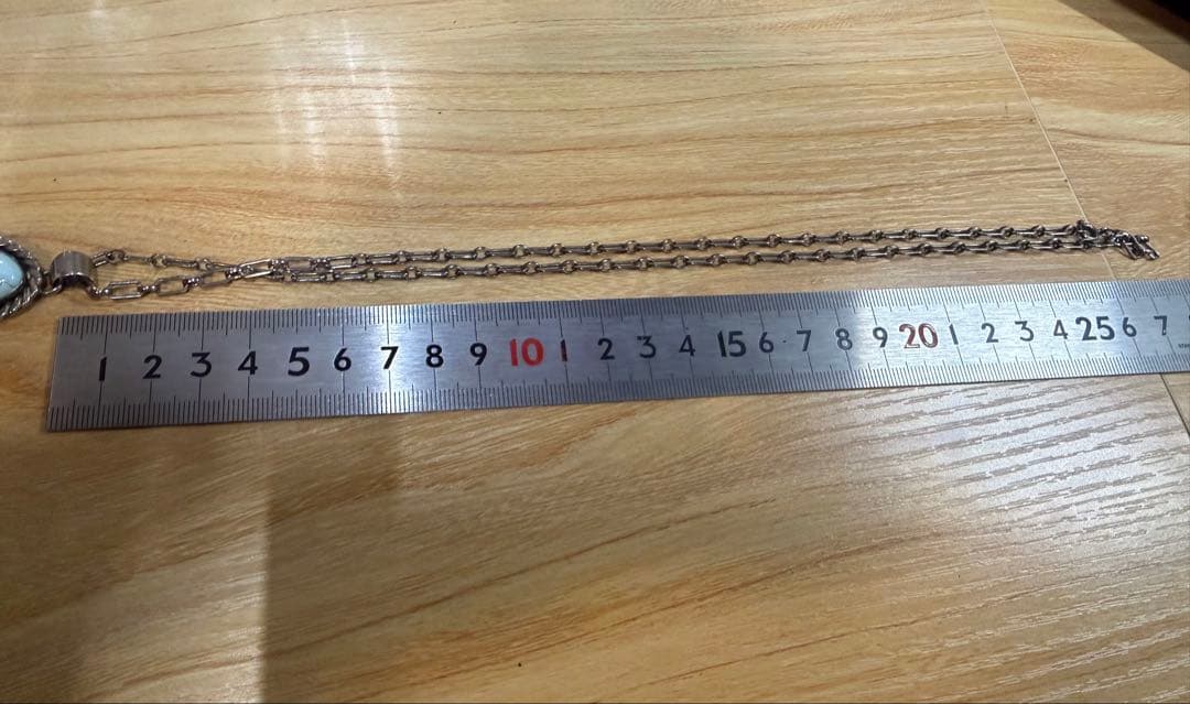 ターコイズ　キャリコレイク　ペンダントトップ　チェーン　スターリングシルバー