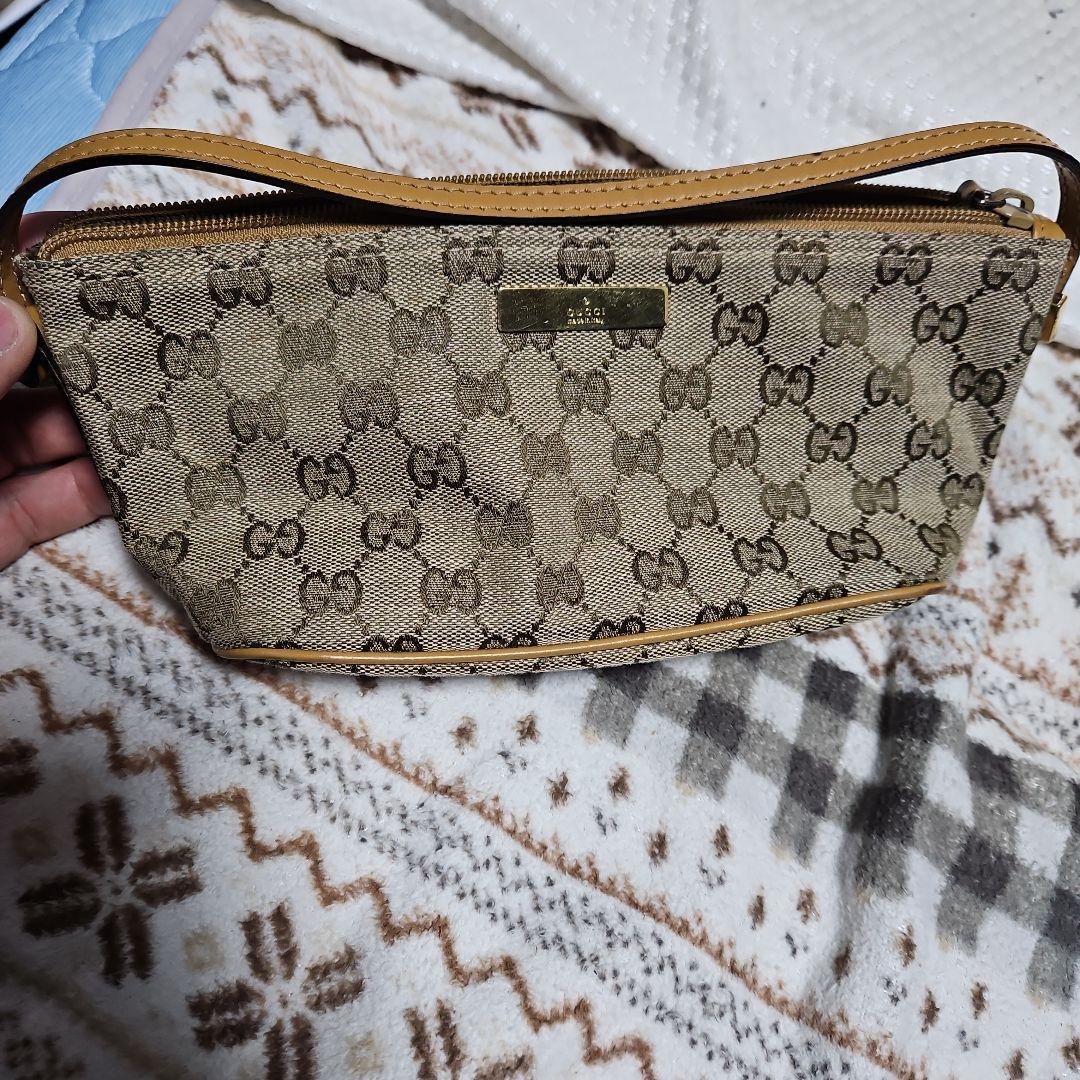 P*e様 GUCCI ベージュ GGパターン ハンドバッグ