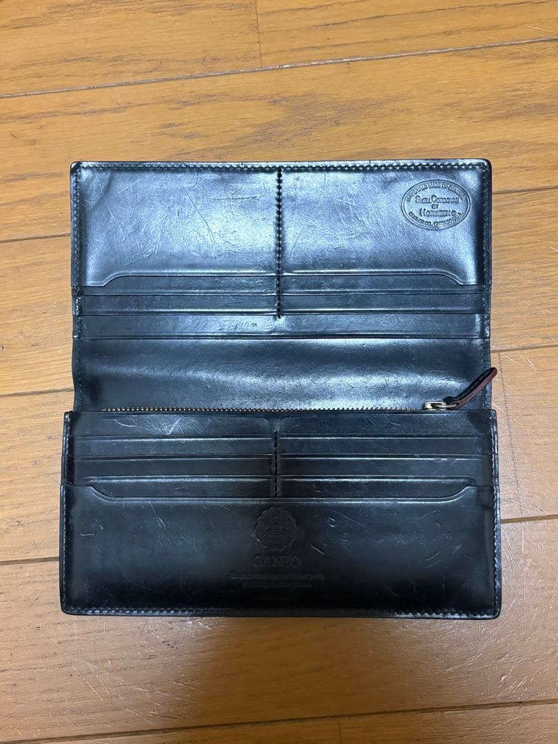 ※値下げしました　GANZO SHELL CORDOVAN 2 ファスナー長財布