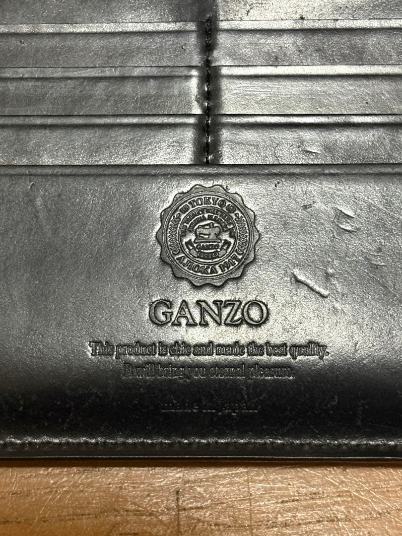 ※値下げしました　GANZO SHELL CORDOVAN 2 ファスナー長財布