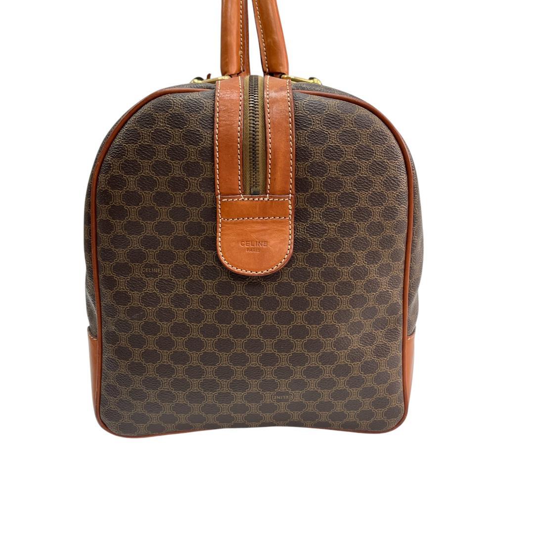 美品 CELINE セリーヌ ボストンバッグ マカダム トリオンフ 旅行バッグ