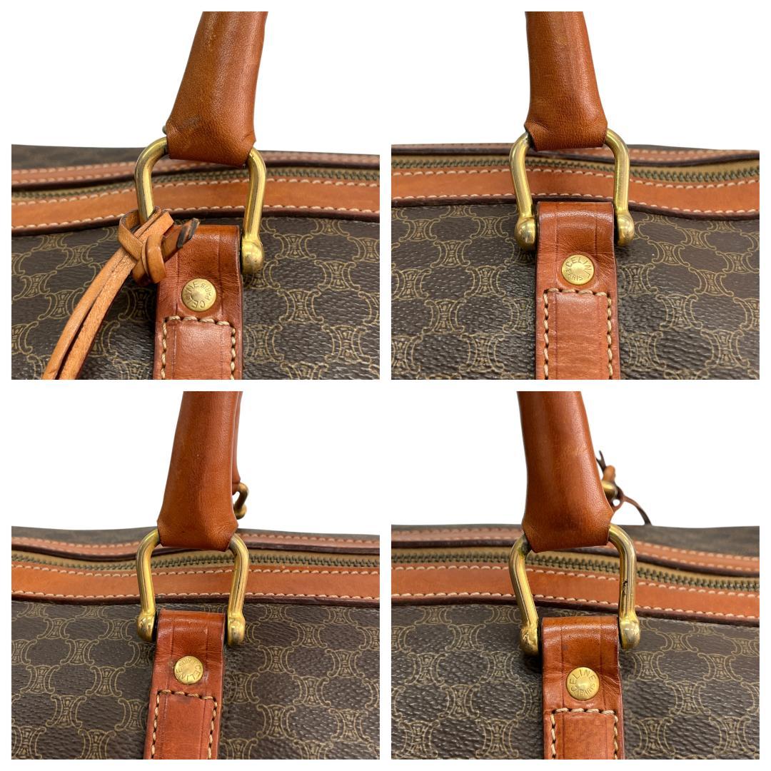 美品 CELINE セリーヌ ボストンバッグ マカダム トリオンフ 旅行バッグ