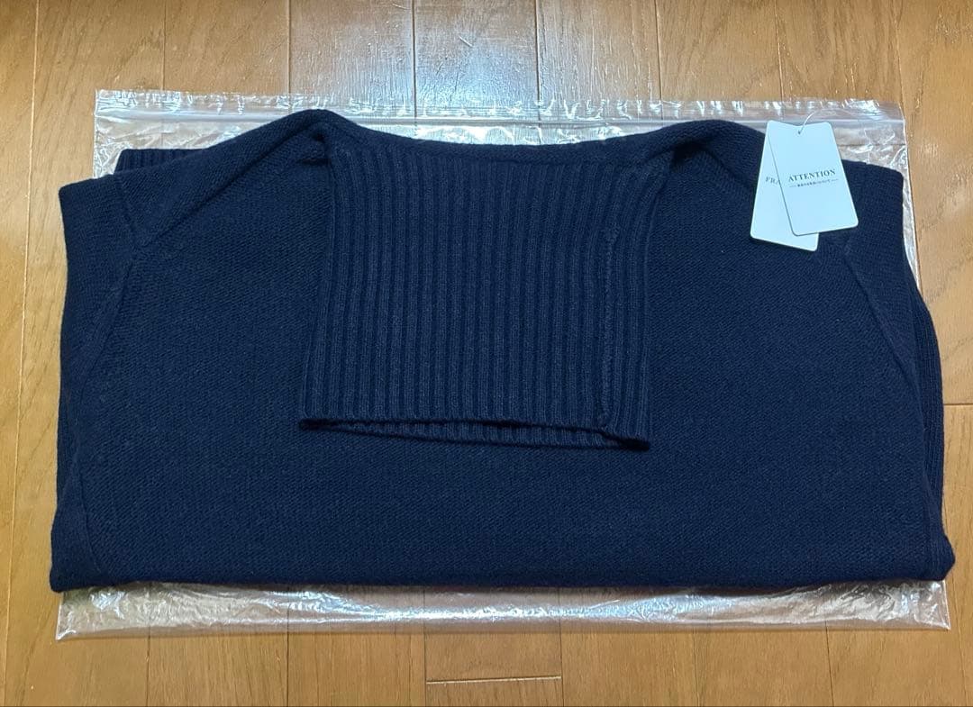 【新品タグ付き】 FRAMeWORK AQUA タートルプルオーバー 25AW