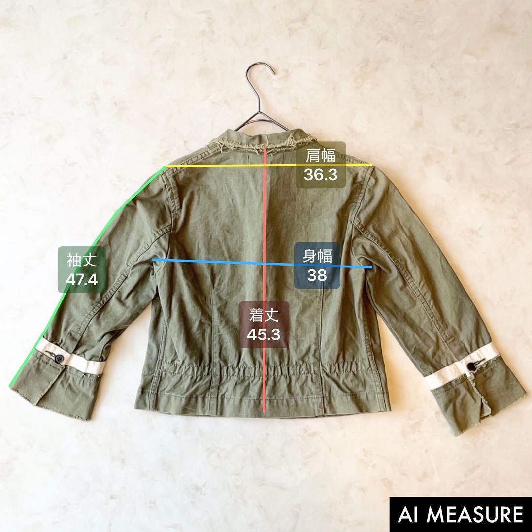 トリコムデギャルソン　ミリタリージャケット カーキ　Sサイズ　ビンテージ