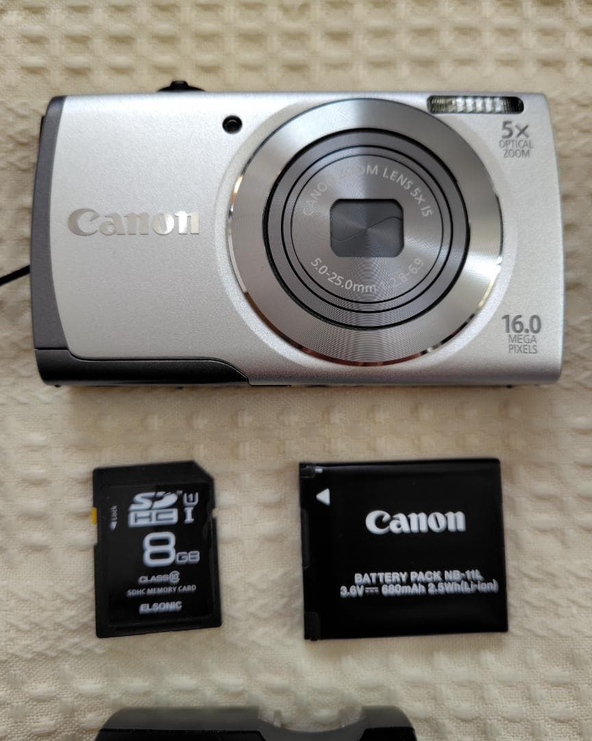 美品 Canon デジタルカメラ PowerShot A3500 IS シルバー
