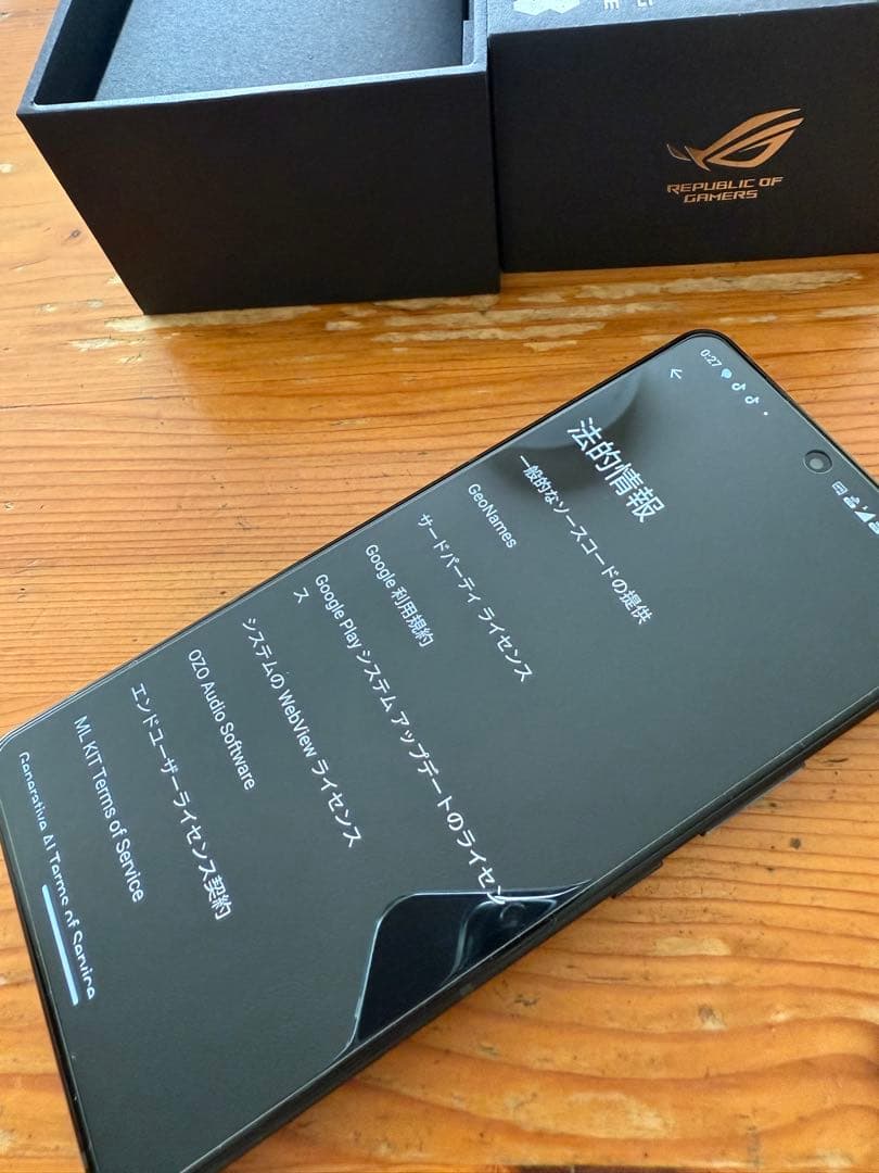 スマートフォン本体 ROG Phone 8 256GB 16GB RAM