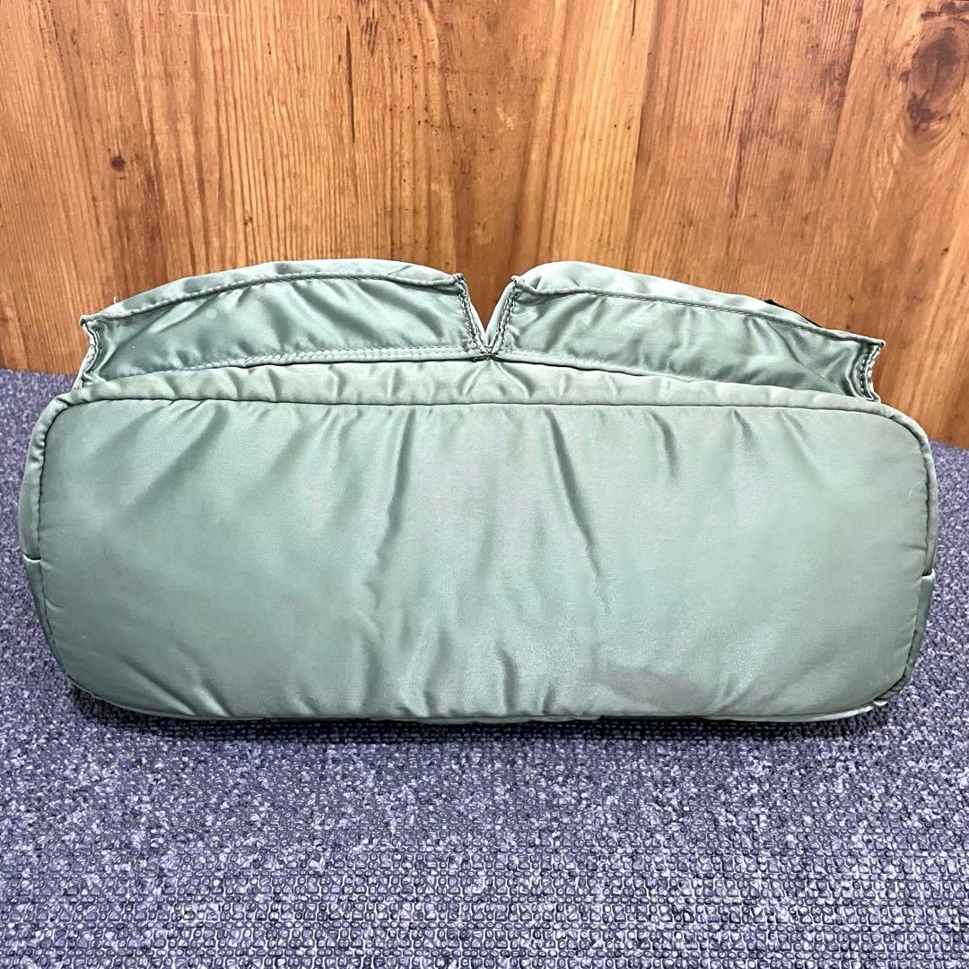 希少色✨ PORTER タンカー セージグリーン トートバッグ ハンドバッグ