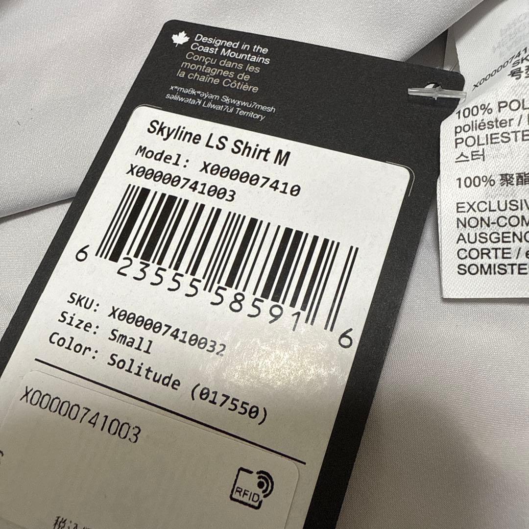 [新品] アークテリクス スカイライン LSシャツ メンズS ソリチュード