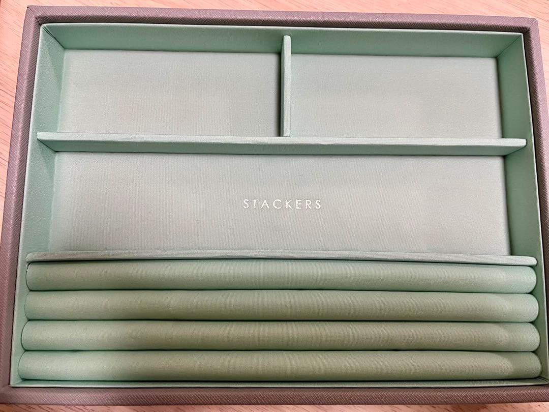 【値下げ】STACKERS アクセサリーケース グレー/ミント