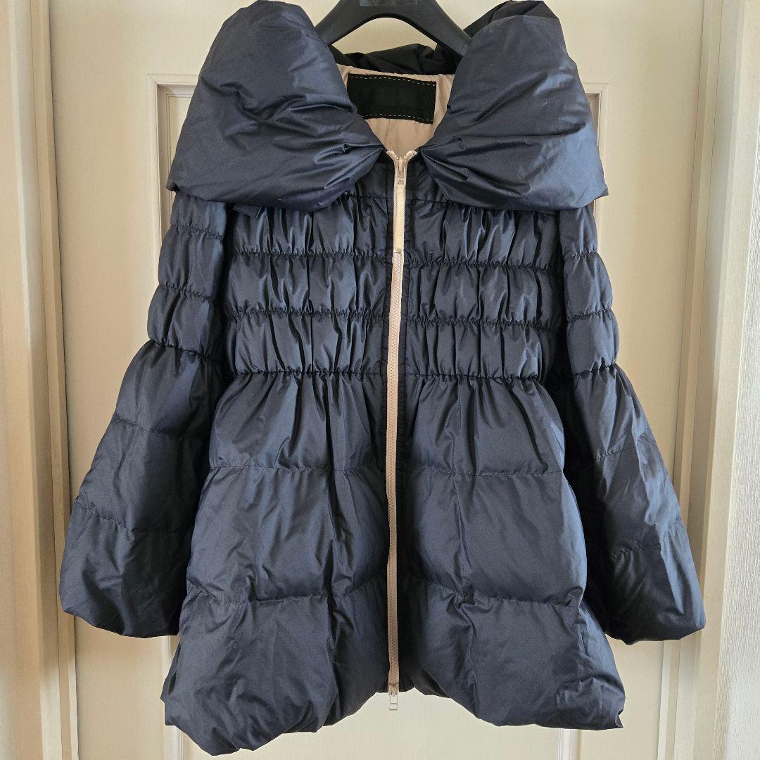 TO BD CHIC 　シャーリングミドル丈ダウンコート