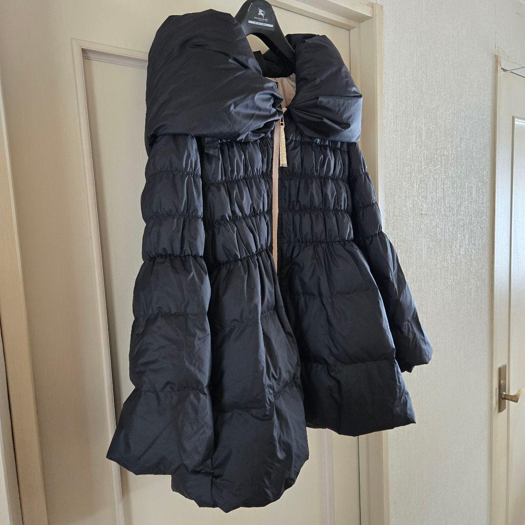 TO BD CHIC 　シャーリングミドル丈ダウンコート