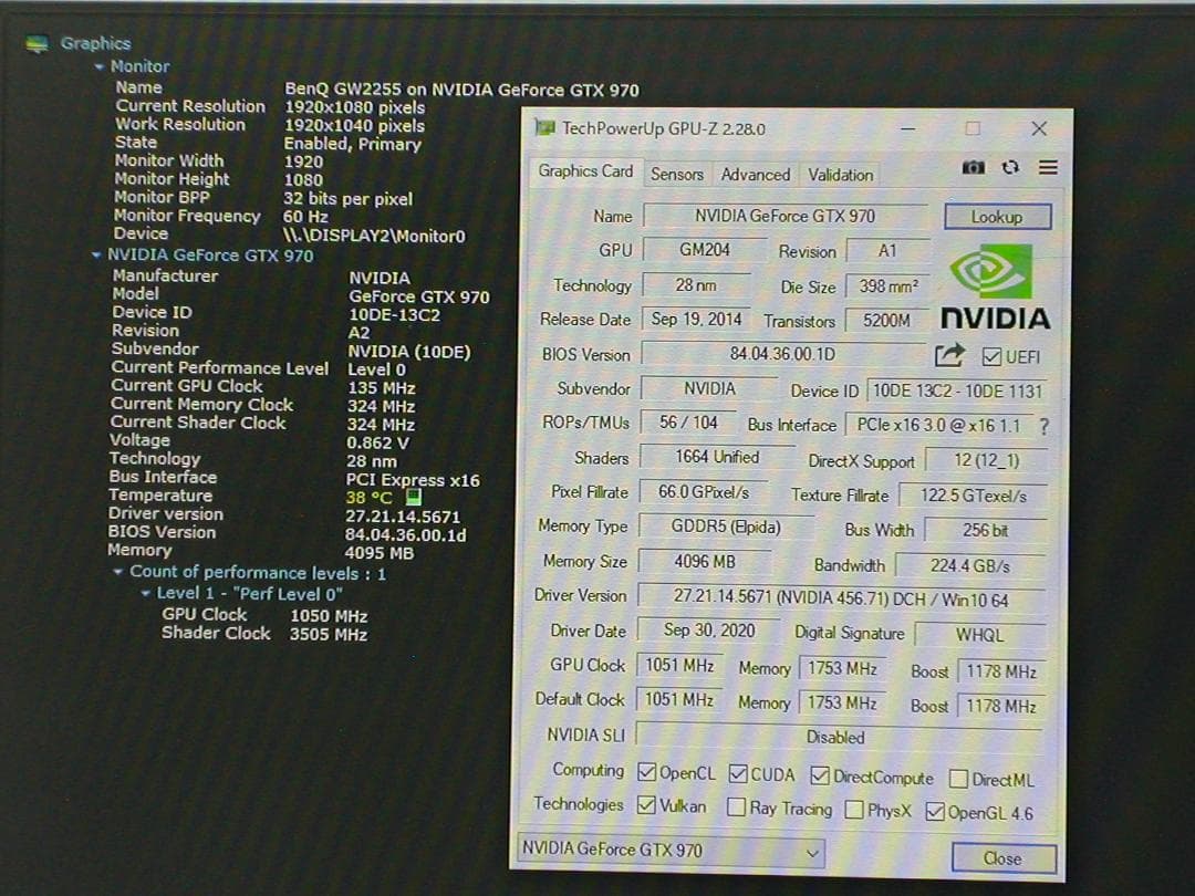 グラフィックボード・グラボ・ビデオカード GTX970 4G