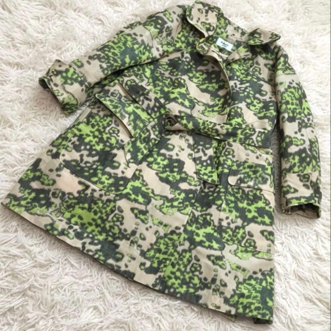【美品】49AV junko shimada カモフラ柄ライナー付コート 日本製