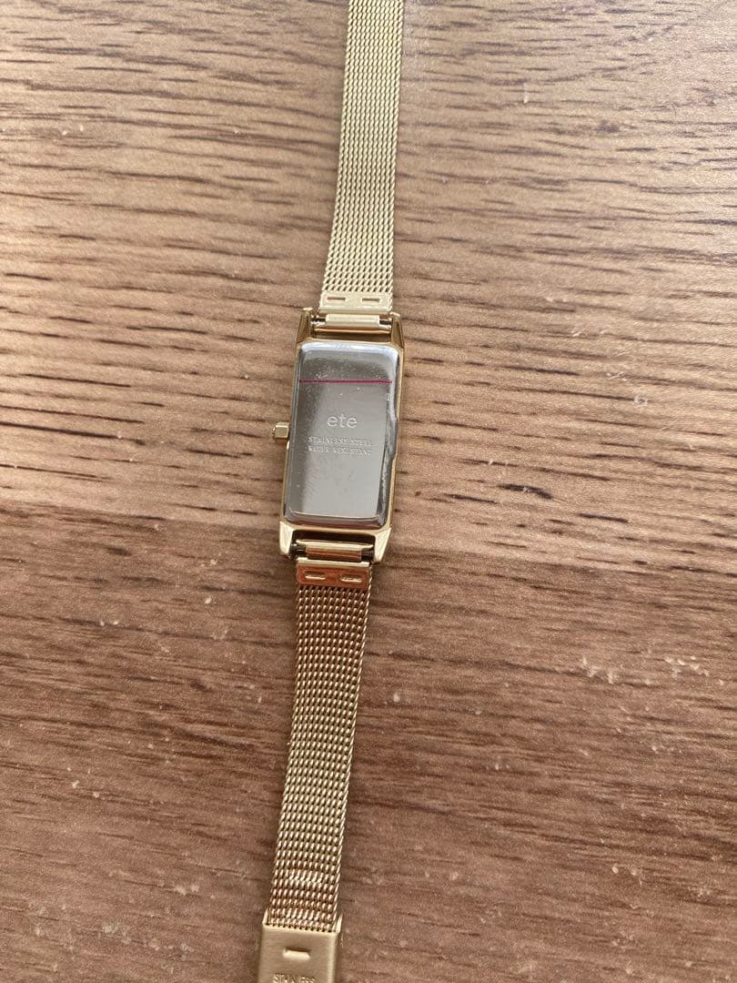 ete レクタングルフェイス メッシュベルト ウォッチ