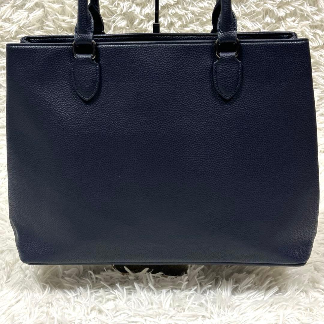 極美品✨ABAHOUSE for ANA シボレザートートバッグ ポーチ付A4可