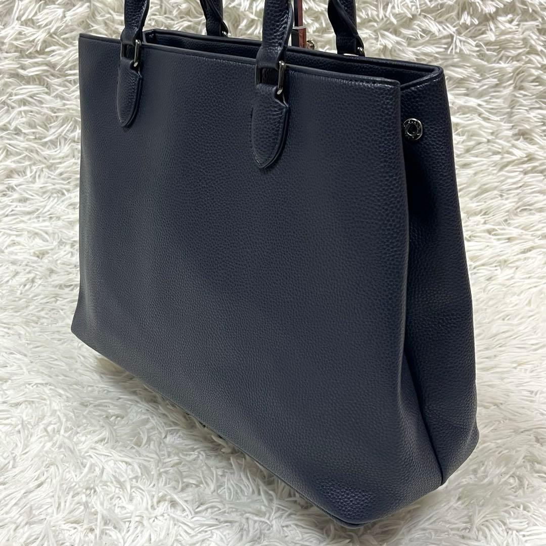 極美品✨ABAHOUSE for ANA シボレザートートバッグ ポーチ付A4可