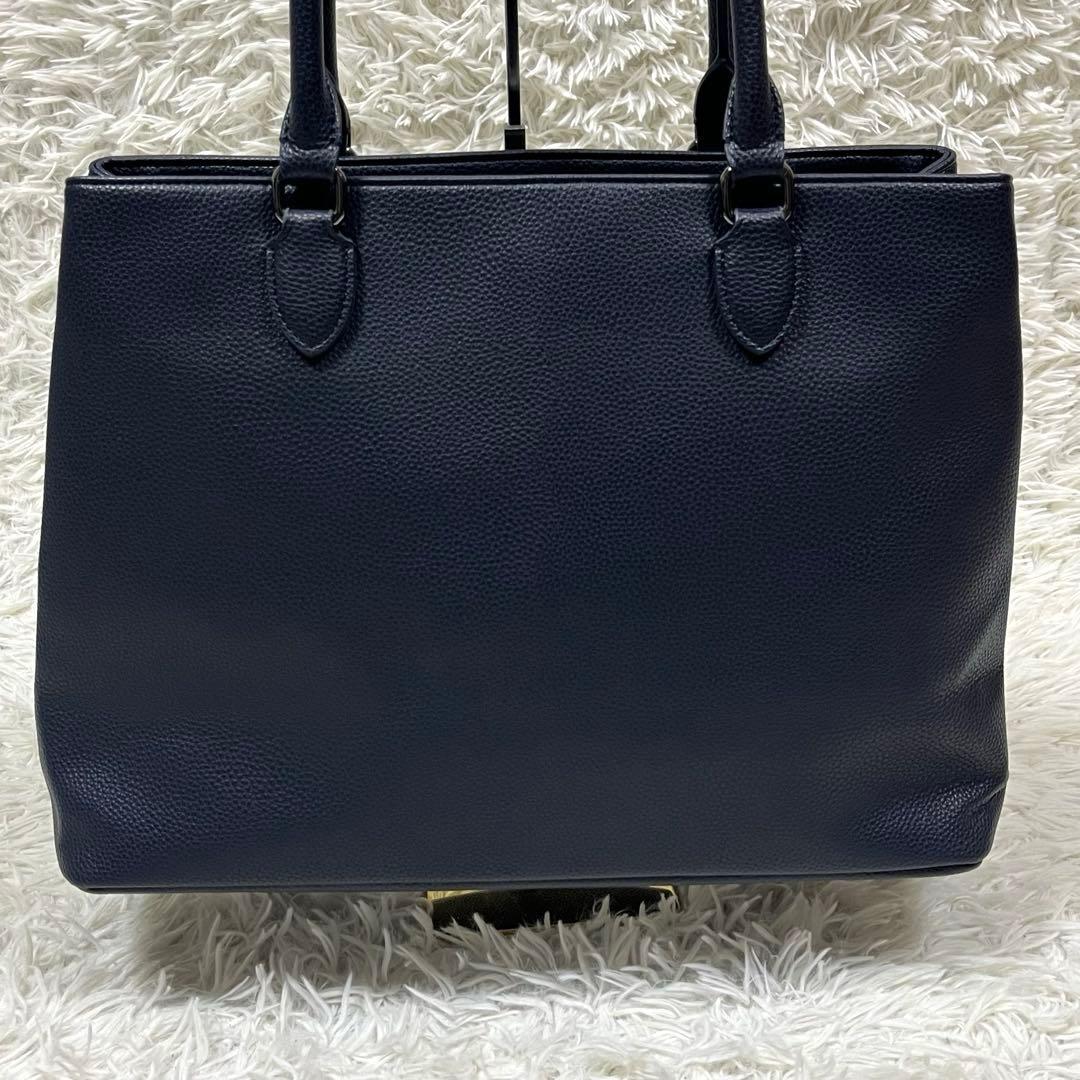 極美品✨ABAHOUSE for ANA シボレザートートバッグ ポーチ付A4可