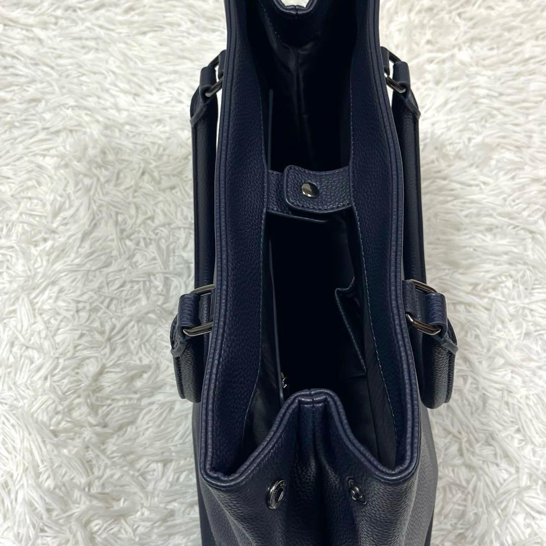 極美品✨ABAHOUSE for ANA シボレザートートバッグ ポーチ付A4可