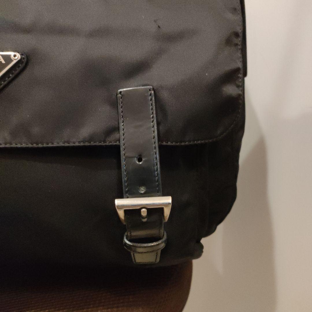 PRADA プラダ メッセンジャーバッグ ブラック 三角ロゴ