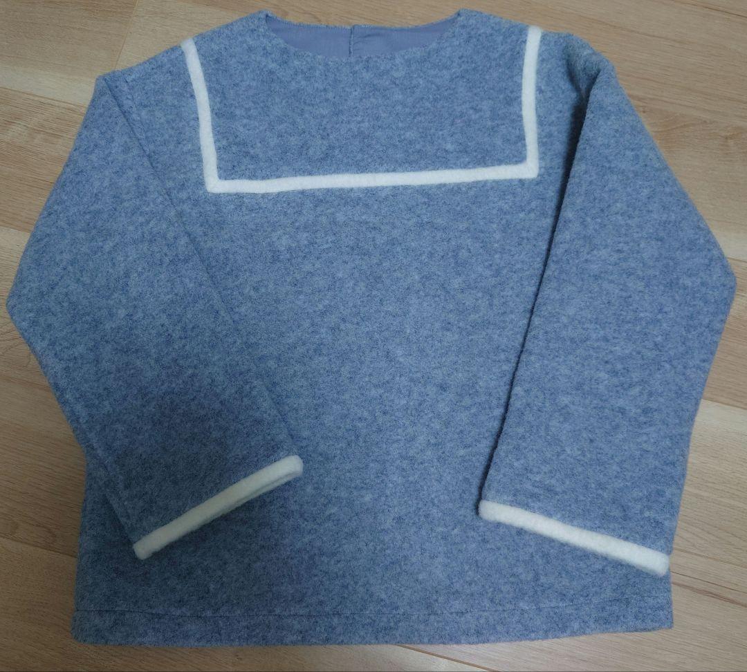 金曜限限定価格　SHIPS any　バイカラー セーラー デザインプルオーバー