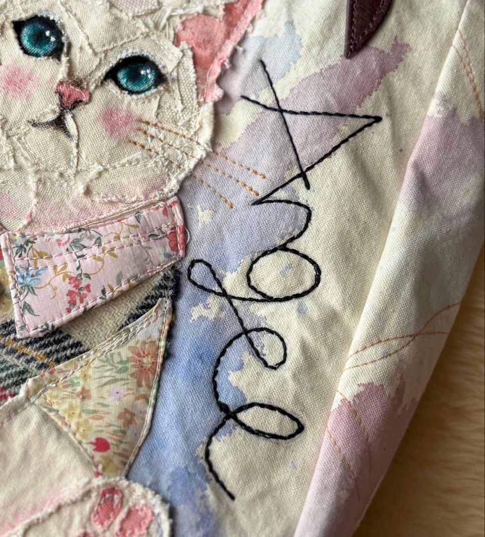 MUGI\"エンジェルしろ\"ねこのトートバッグ