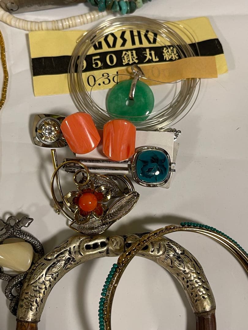 遺品　生前整理　貴金属　まとめ売り　シルバー　パール　ブローチ　イヤリン，