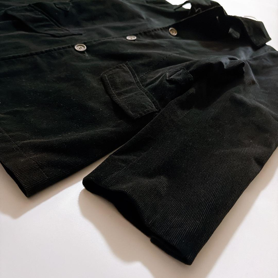 ポールスミス コーデュロイジャケット チンスト マルチストライプポケット L 黒