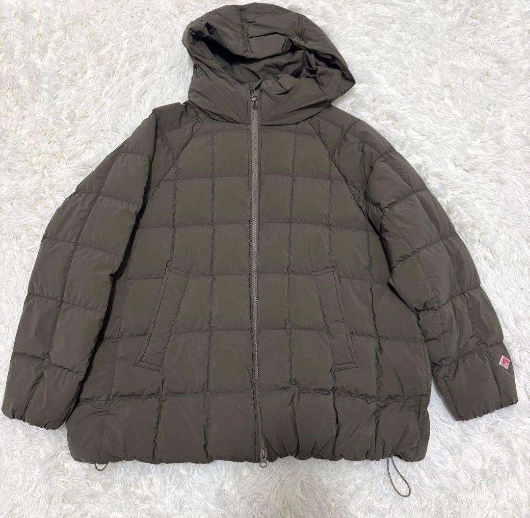 DANTON ダントンスクエアキルトダウン カーキ色 Sサイズ 美品