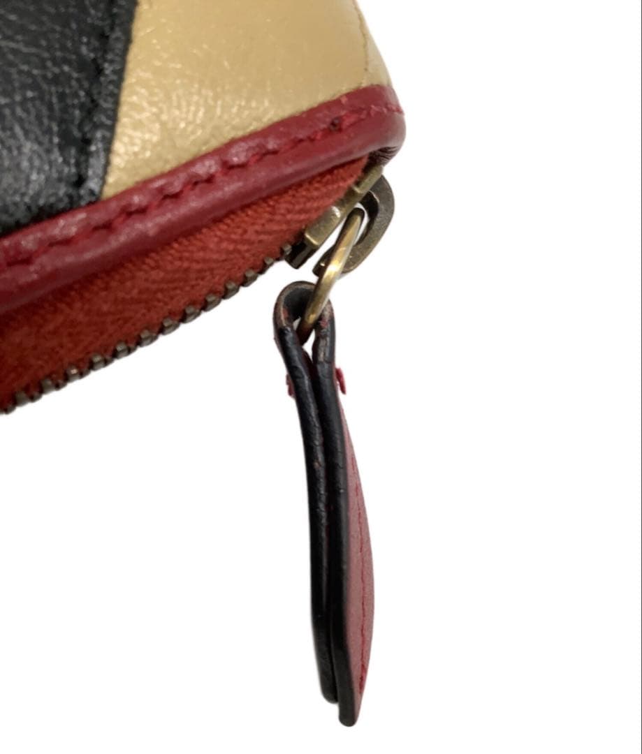 GUCCI レザー長財布 ストライプデザイン