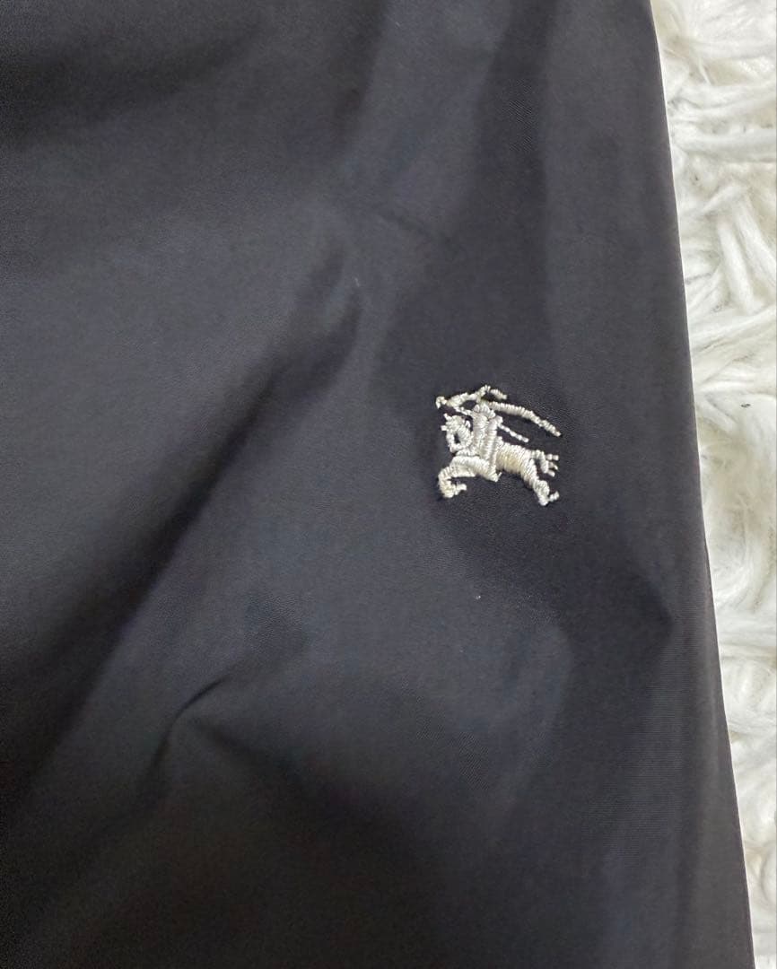 BURBERRY BLACK LABEL ラビットファージャケット　ノバチェック