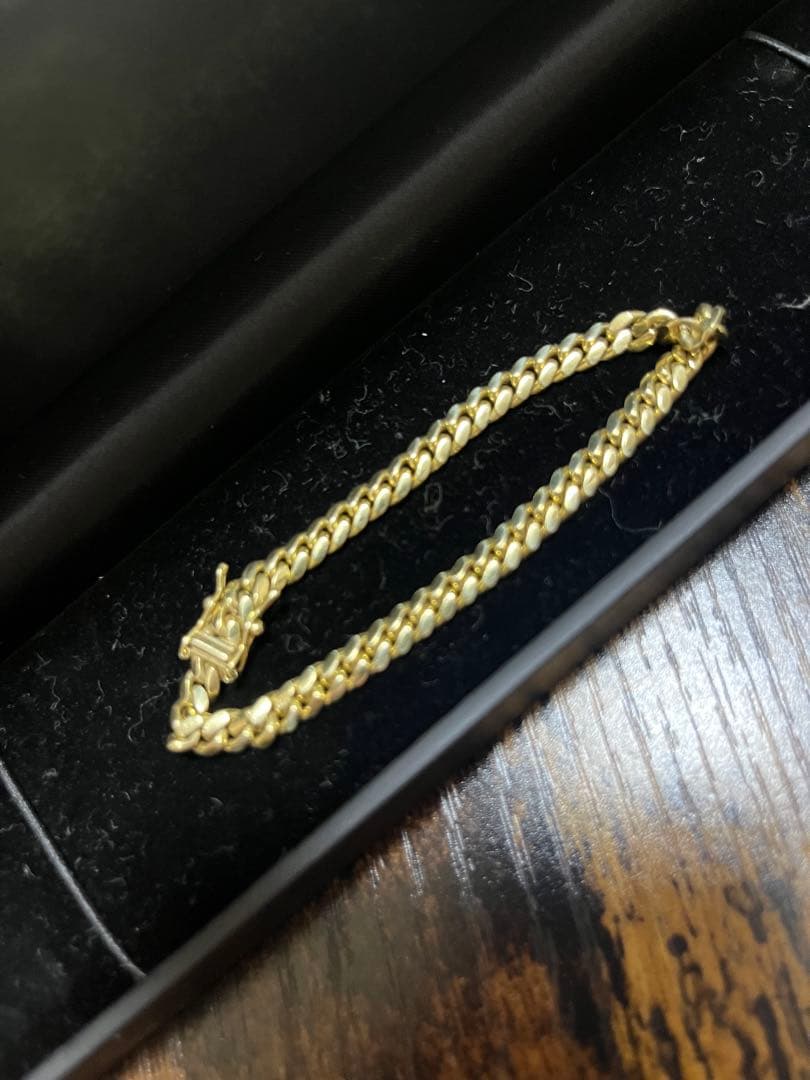 専用AVALANCHE 10K イエローゴールド マイアミブレスレット 5mm