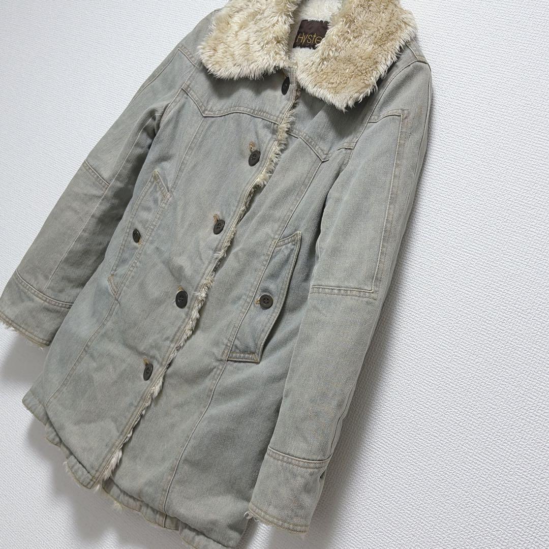 ヒステリックス　デニム　ボア モッズコート ヒステリックグラマー　y2k