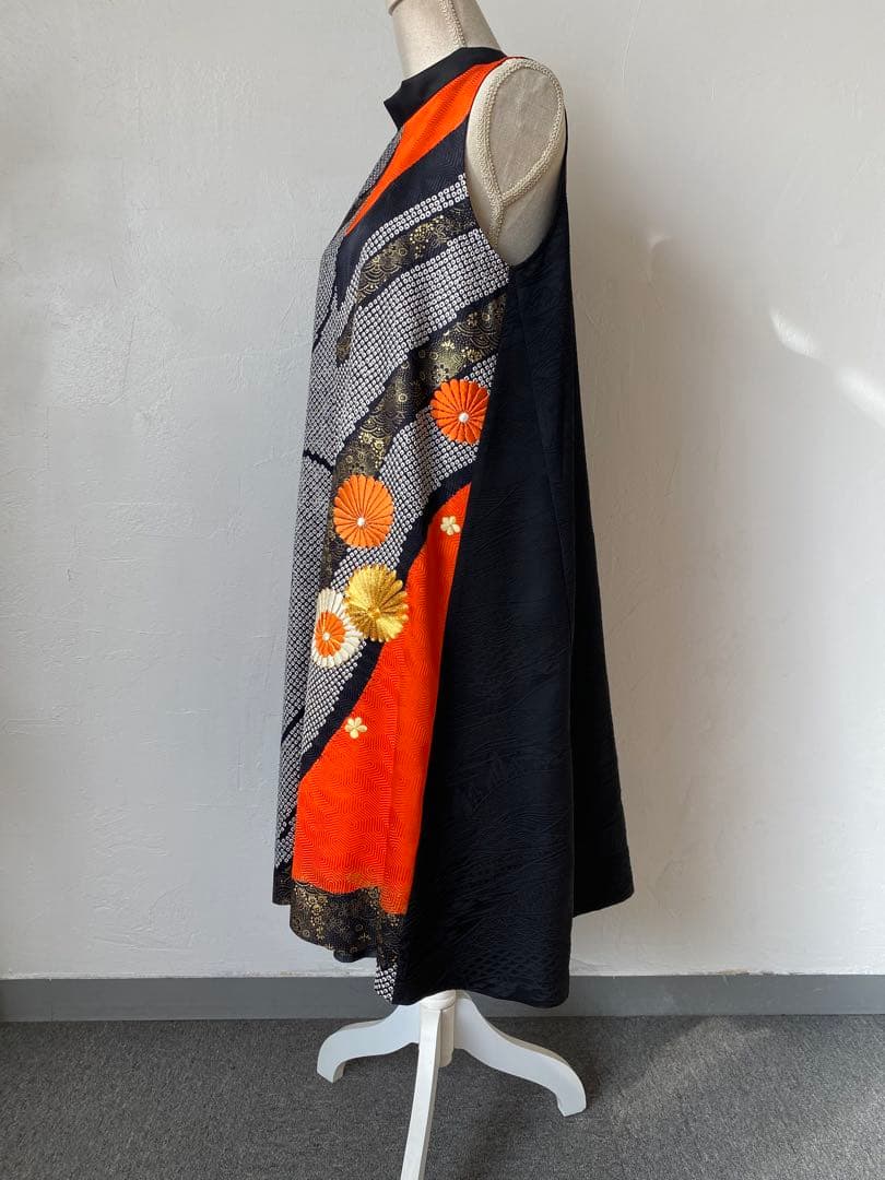 3275 着物　リメイク　ドレス　ワンピース