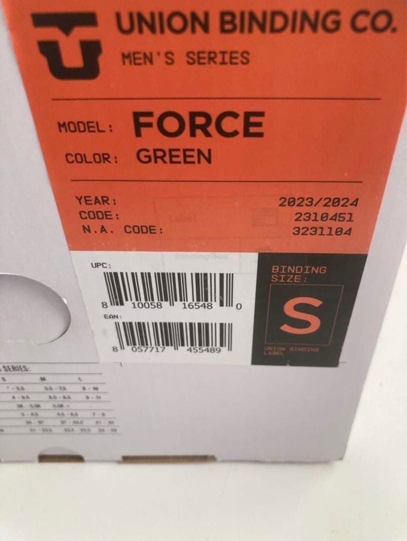 【新品未使用品】23-24モデルunion binding force サイズS