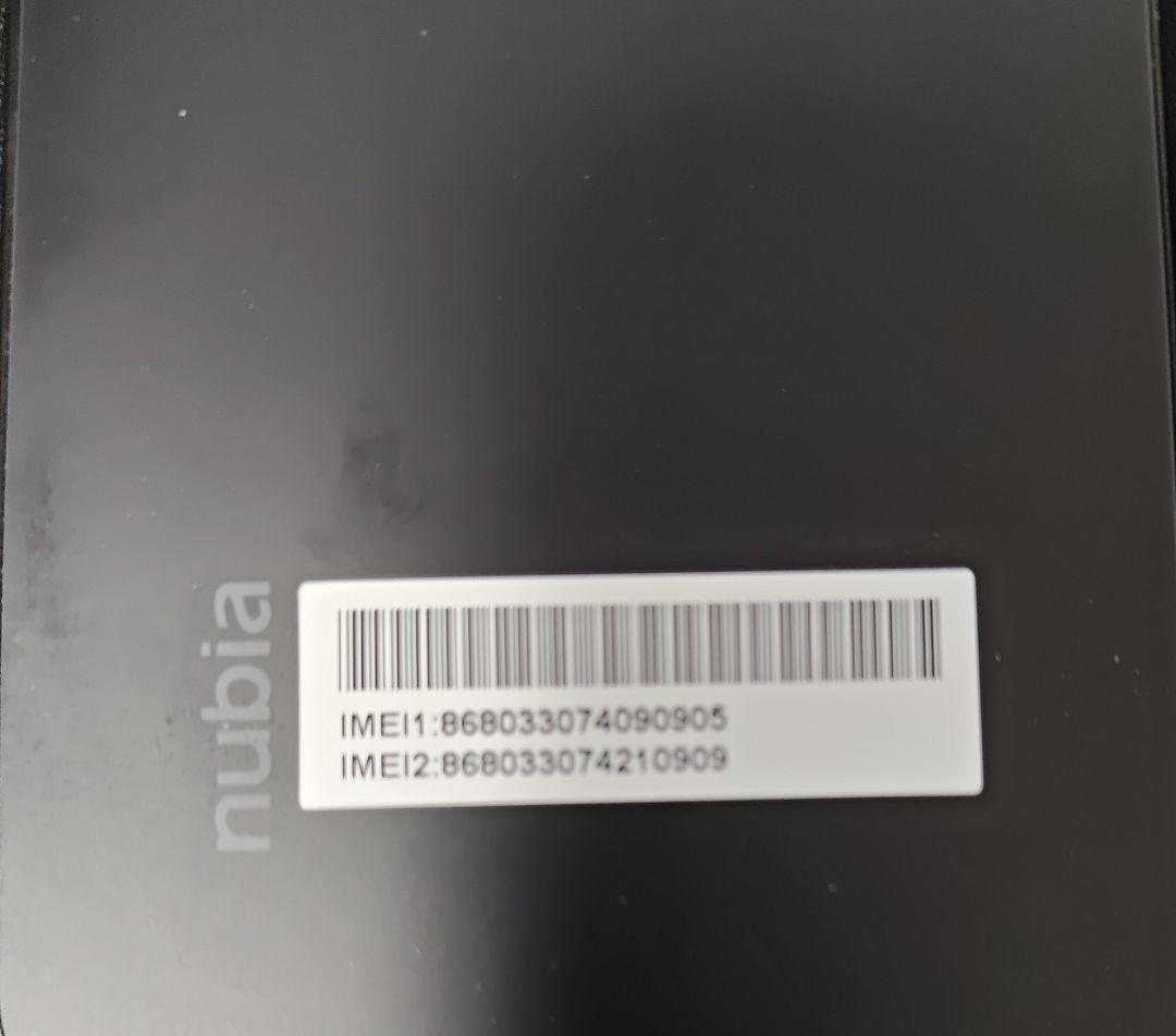 【汚れあり】nubia S 5G A403ZT ブラック