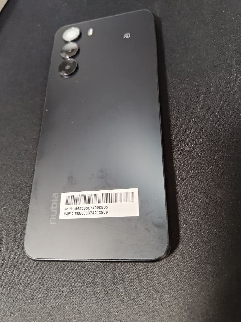 【汚れあり】nubia S 5G A403ZT ブラック