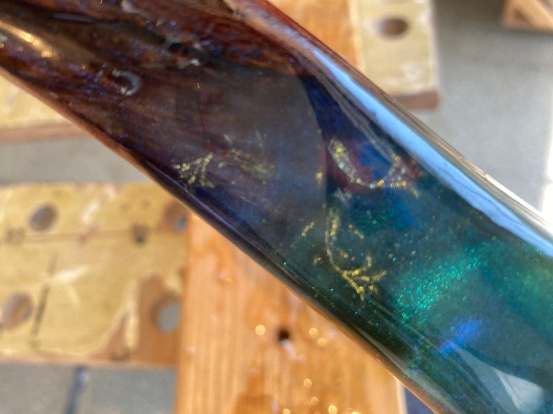 木製アシストグリップ　レジン仕上げ　200系ハイエースAピラー　ルーフグリップ用