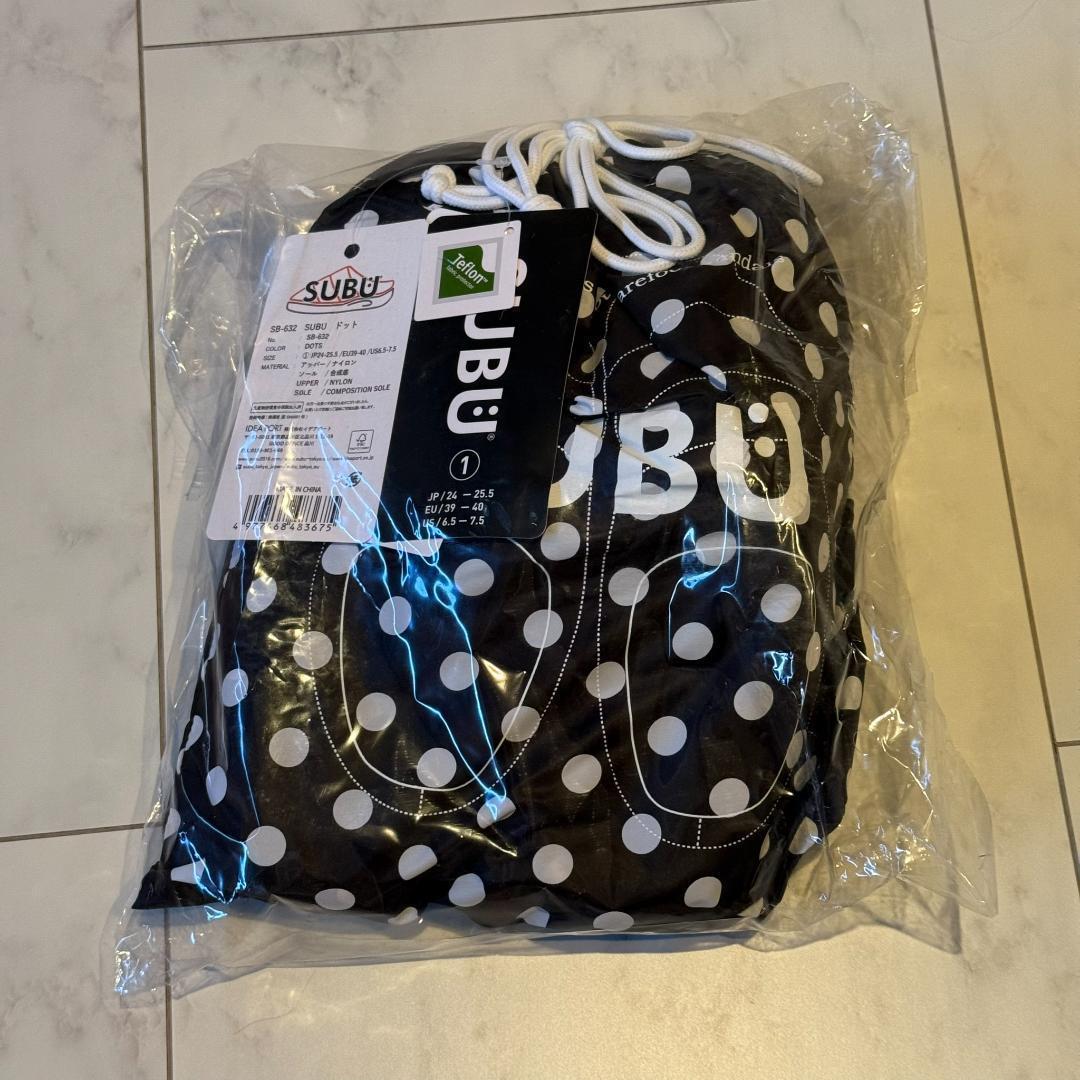 やまと！SUBU F-LINE DOTS サンダル ブラック ドット１