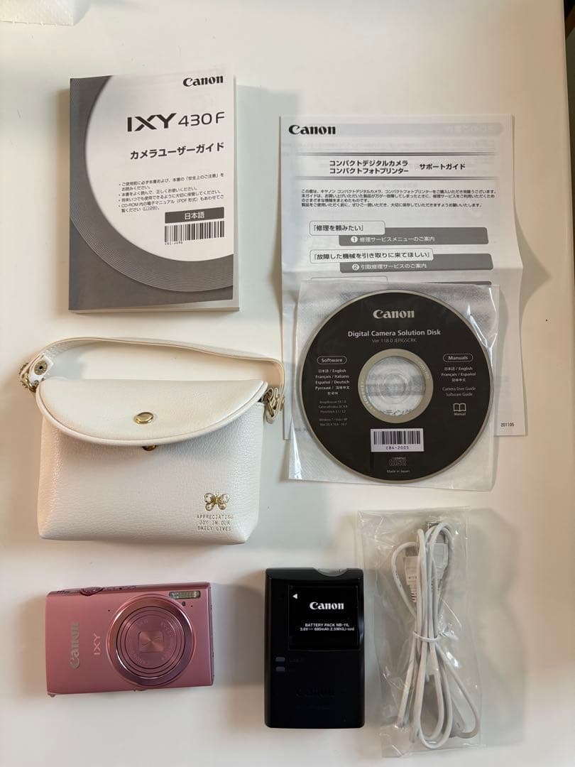 IXY イクシー 430F ピンク　バッテリー　取説付き